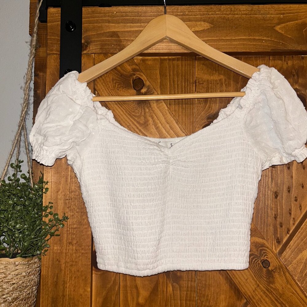 Hollister cap sleeve crop top